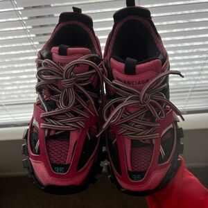 Balenciaga Ladies Pink Track Runners
